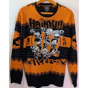 Haikyu Sweater Boxlunch Karasuno Crows Chibi Exclusive Size M Medium (741)